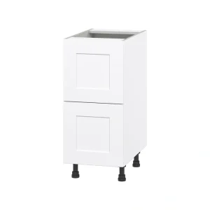 Hugo&Borg Jolie 15-in W x 34.5-in H x 24-in D Warm White 2-Drawer Base Fully Assembled Cabinet T726919674