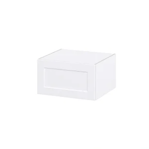 Hugo&Borg Jolie 27-in W x 15-in H x 24-in D Warm White Wall Fully Assembled Cabinet (Recessed Panel Shaker Door Style)