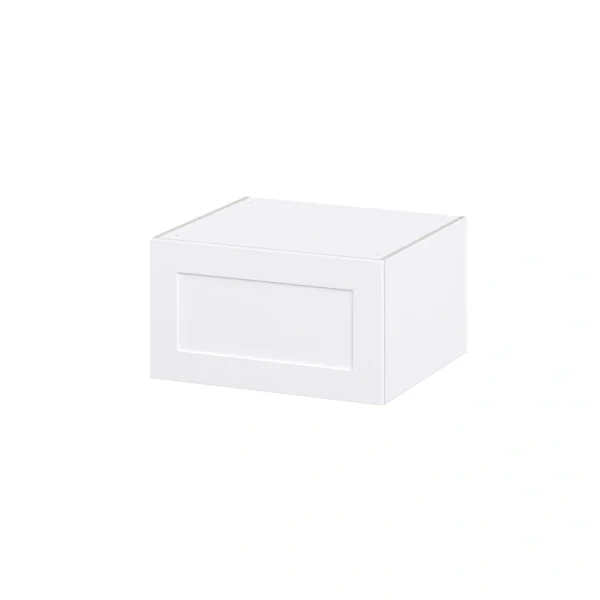 Hugo&Borg Jolie 27-in W x 15-in H x 24-in D Warm White Wall Fully Assembled Cabinet (Recessed Panel Shaker Door Style)
