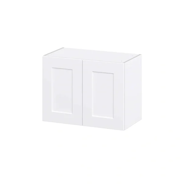 Hugo&Borg Jolie 27-in W x 20-in H x 14-in D Warm White Wall Fully Assembled Cabinet (Recessed Panel Shaker Door Style)