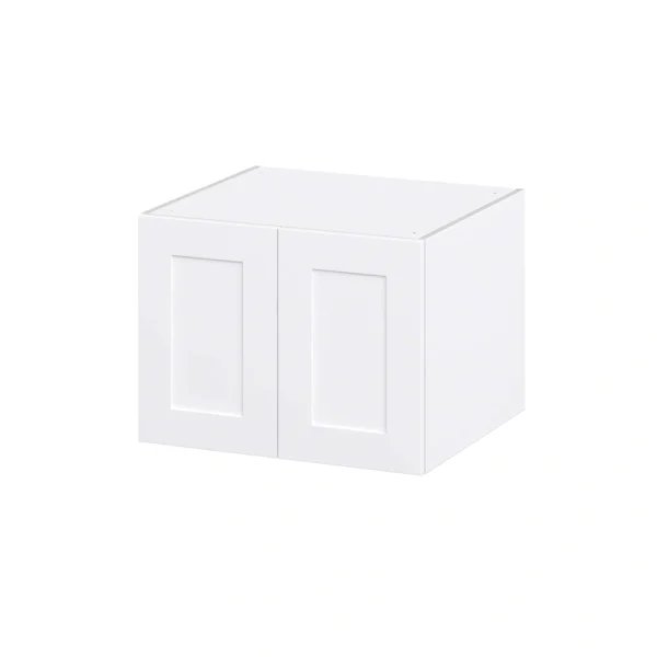 Hugo&Borg Jolie 27-in W x 20-in H x 24-in D Warm White Wall Fully Assembled Cabinet (Recessed Panel Shaker Door Style)