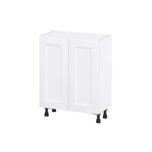 Hugo&Borg Jolie 27-in W x 34.5-in H x 14-in D Warm White Base Fully Assembled Cabinet (Recessed Panel Shaker Door Style)