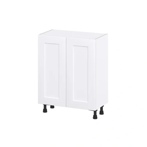 Hugo&Borg Jolie 27-in W x 34.5-in H x 14-in D Warm White Base Fully Assembled Cabinet (Recessed Panel Shaker Door Style)