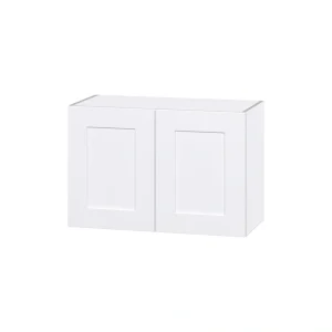 Hugo&Borg Jolie 30-in W x 20-in H x 14-in D Warm White Wall Fully Assembled Cabinet (Flat Panel Shaker Door Style)