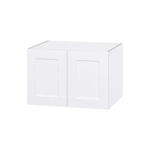 Hugo&Borg Jolie 30-in W x 20-in H x 24-in D Warm White Wall Fully Assembled Cabinet (Flat Panel Shaker Door Style)