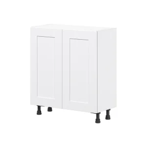 Hugo&Borg Jolie 30-in W x 34.5-in H x 14-in D Warm White Base Fully Assembled Cabinet (Flat Panel Shaker Door Style)