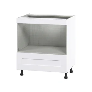 Hugo&Borg Jolie 30-in W x 34.5-in H x 24-in D Warm White 1-Drawer Base Fully Assembled Cabinet