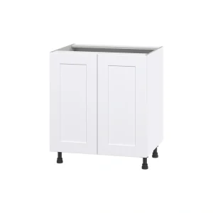 Hugo&Borg Jolie 30-in W x 34.5-in H x 24-in D Warm White 3-Drawers Base Fully Assembled Cabinet (Flat Panel Shaker Style)