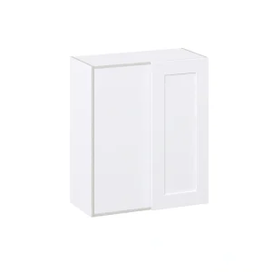 Hugo&Borg Jolie 30-in W x 35-in H x 14-in D Warm White Wall Fully Assembled Cabinet (Recessed Panel Shaker Door Style)