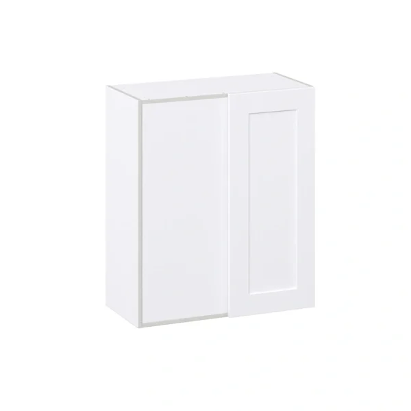Hugo&Borg Jolie 30-in W x 35-in H x 14-in D Warm White Wall Fully Assembled Cabinet (Recessed Panel Shaker Door Style)