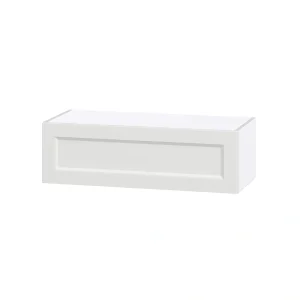 Hugo&Borg Riviera 33-in W x 10-in H x 14-in D Bright White Wall Fully Assembled Cabinet (Recessed Panel Shaker Door Style) T726920914