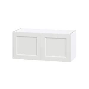 Hugo&Borg Riviera 33-in W x 15-in H x 14-in D Bright White Wall Fully Assembled Cabinet (Recessed Panel Shaker Door Style) T726920875