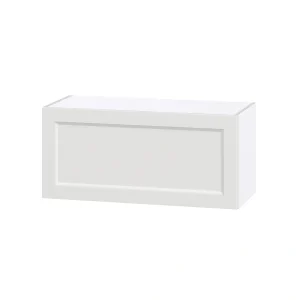 Hugo&Borg Riviera 33-in W x 15-in H x 14-in D Bright White Wall Fully Assembled Cabinet (Recessed Panel Shaker Door Style) T726920876