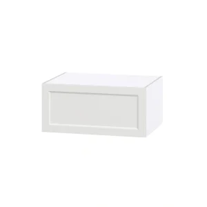 Hugo&Borg Riviera 33-in W x 15-in H x 24-in D Bright White Wall Fully Assembled Cabinet (Recessed Panel Shaker Door Style) T726920860