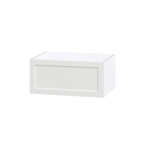 Hugo&Borg Riviera 33-in W x 15-in H x 24-in D Bright White Wall Fully Assembled Cabinet (Recessed Panel Shaker Door Style) T726920860
