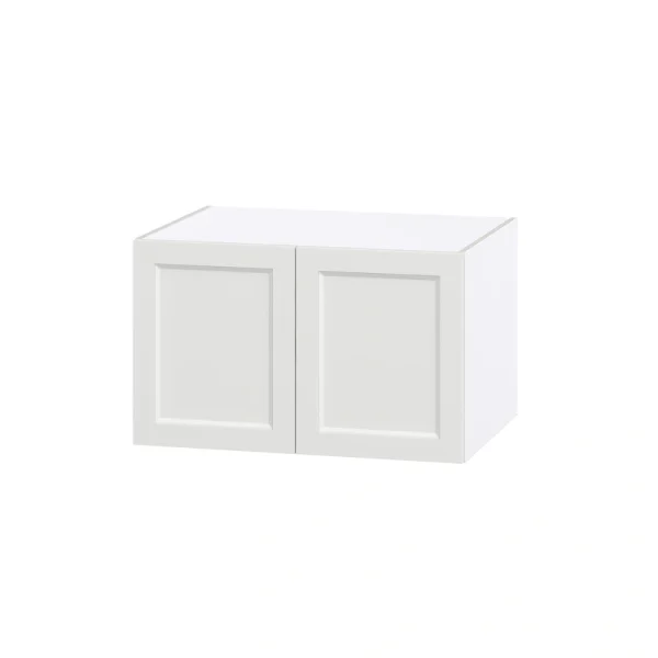 Hugo&Borg Riviera 33-in W x 20-in H x 24-in D Bright White Wall Fully Assembled Cabinet (Recessed Panel Shaker Door Style)