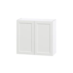 Hugo&Borg Riviera 33-in W x 30-in H x 14-in D Bright White Wall Fully Assembled Cabinet (Recessed Panel Shaker Door Style)