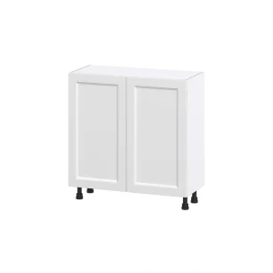 Hugo&Borg Riviera 33-in W x 34.5-in H x 14-in D Bright White Base Fully Assembled Cabinet (Recessed Panel Shaker Door Style)