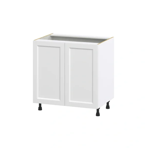 Hugo&Borg Riviera 33-in W x 34.5-in H x 24-in D Bright White 3-Drawers Base Fully Assembled Cabinet (Recessed Panel Shaker Style)