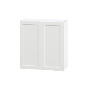Hugo&Borg Riviera 33-in W x 35-in H x 14-in D Bright White Wall Fully Assembled Cabinet (Recessed Panel Shaker Door Style)