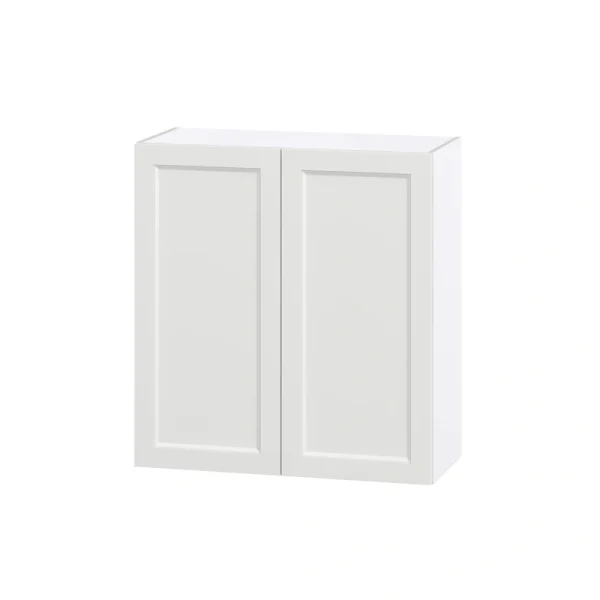 Hugo&Borg Riviera 33-in W x 35-in H x 14-in D Bright White Wall Fully Assembled Cabinet (Recessed Panel Shaker Door Style)