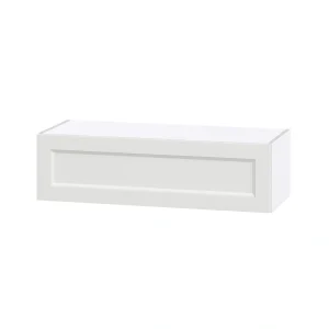 Hugo&Borg Riviera 36-in W x 10-in H x 14-in D Bright White Wall Fully Assembled Cabinet (Recessed Panel Shaker Door Style) T726920690