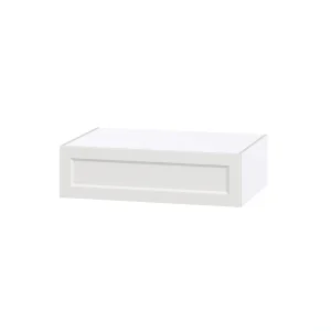 Hugo&Borg Riviera 36-in W x 10-in H x 24-in D Bright White Wall Fully Assembled Cabinet (Recessed Panel Shaker Door Style) T726920673