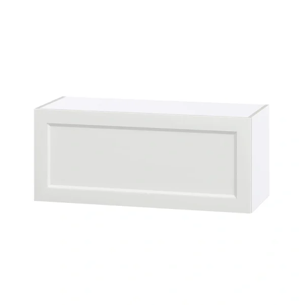 Hugo&Borg Riviera 36-in W x 15-in H x 14-in D Bright White Wall Fully Assembled Cabinet (Recessed Panel Shaker Door Style) T726919284