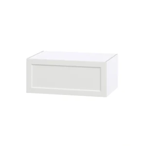 Hugo&Borg Riviera 36-in W x 15-in H x 24-in D Bright White Wall Fully Assembled Cabinet (Recessed Panel Shaker Door Style)