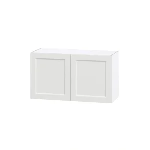 Hugo&Borg Riviera 36-in W x 20-in H x 14-in D Bright White Wall Fully Assembled Cabinet (Recessed Panel Shaker Door Style)