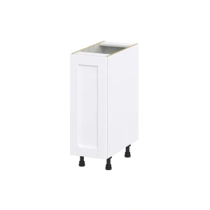Hugo&Borg Rosemont 12-in W x 34.5-in H x 24-in D Glacier White Base Fully Assembled Cabinet (Flat Panel Shaker Door Style)