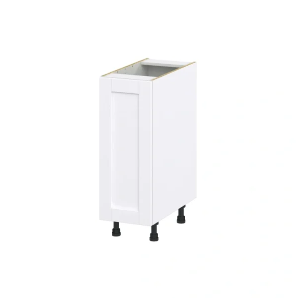 Hugo&Borg Rosemont 12-in W x 34.5-in H x 24-in D Glacier White Base Fully Assembled Cabinet (Flat Panel Shaker Door Style)