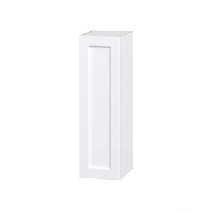 Hugo&Borg Rosemont 12-in W x 40-in H x 14-in D Glacier White Wall Fully Assembled Cabinet (Recessed Panel Shaker Door Style)