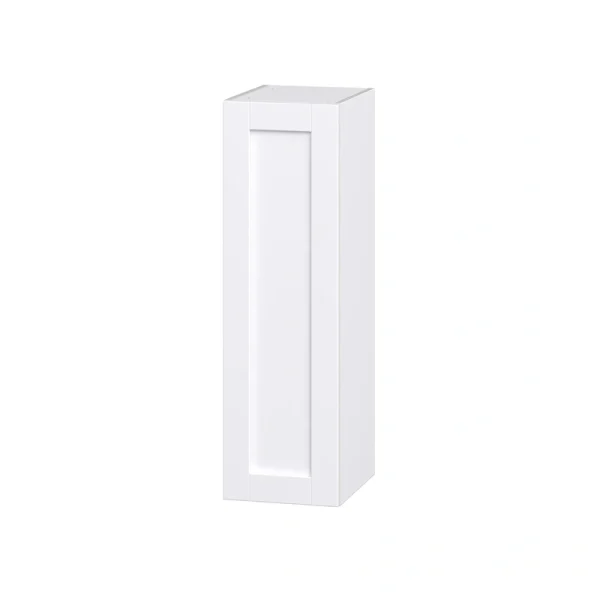 Hugo&Borg Rosemont 12-in W x 40-in H x 14-in D Glacier White Wall Fully Assembled Cabinet (Recessed Panel Shaker Door Style)