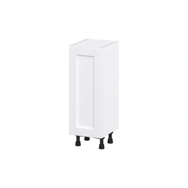 Hugo&Borg Rosemont 13-in W x 34.5-in H x 14-in D Glacier White Base Fully Assembled Cabinet (Flat Panel Shaker Door Style)