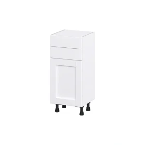 Hugo&Borg Rosemont 15-in W x 34.5-in H x 14-in D Glacier White 2-Drawers Base Fully Assembled Cabinet (Flat Panel Shaker Style)