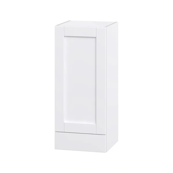 Hugo&Borg Rosemont 15-in W x 35-in H x 14-in D Glacier White 1-Drawer Wall Fully Assembled Cabinet (Flat Panel Shaker Style)