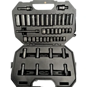 Husky 3/8 in. Drive SAE/Metric 6-Point Impact Socket Set (44-Piece)