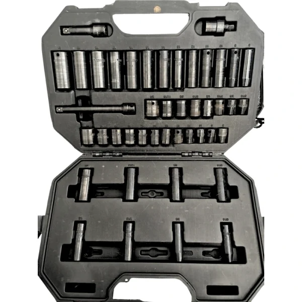 Husky 3/8 in. Drive SAE/Metric 6-Point Impact Socket Set (44-Piece)