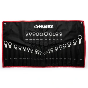 Husky Ratcheting Wrench Set with Pouch (30-Piece)
