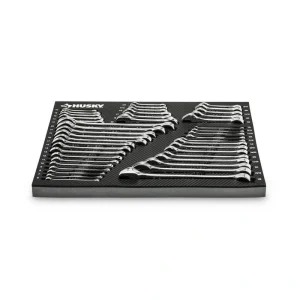 Husky SAE/MM Combination Wrench Set with EVA Storage (44-Piece)