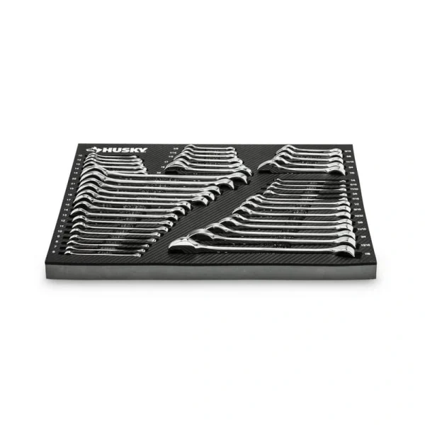 Husky SAE/MM Combination Wrench Set with EVA Storage (44-Piece)