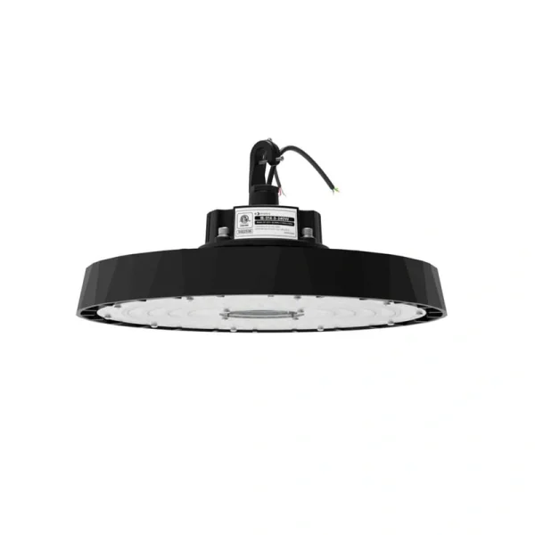 InfiBrite 12.8 in. 5000K Daylight 38,400 Lumens 240-Watt Integrated LED Dimmable Wet Rated Black High Bay Light 100-277 Volt