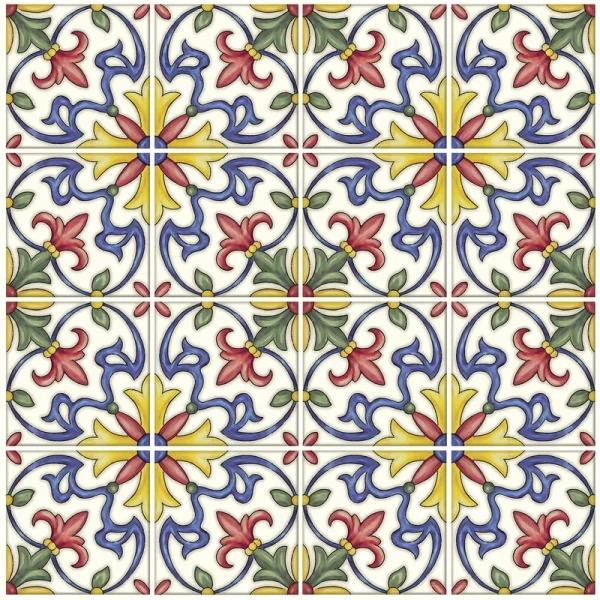 InHome 20″ x 20″ Tuscan Tile Peel & Stick Backsplash Tiles – 4 Pack