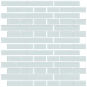 InHome 40″ x 10″ Sea Glass Peel & Stick Backsplash Tiles – 4 Pack