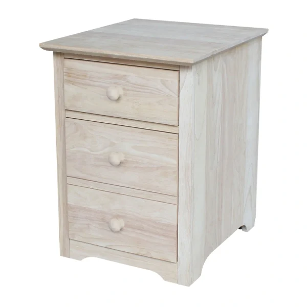 International Concepts Unfinished 2-Drawer 18.1-in File Cabinet