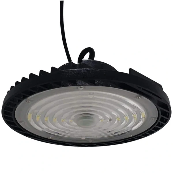 J&H LED 12 in. Black Integrated LED Dimmable High Bay Light at 36000 Lumens 3000K/4000K/5000K
