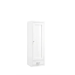James Martin Vanities Addison 14.9-in x 45-in x 11.9-in Glossy White Soft Close Bathroom Wall Cabinet