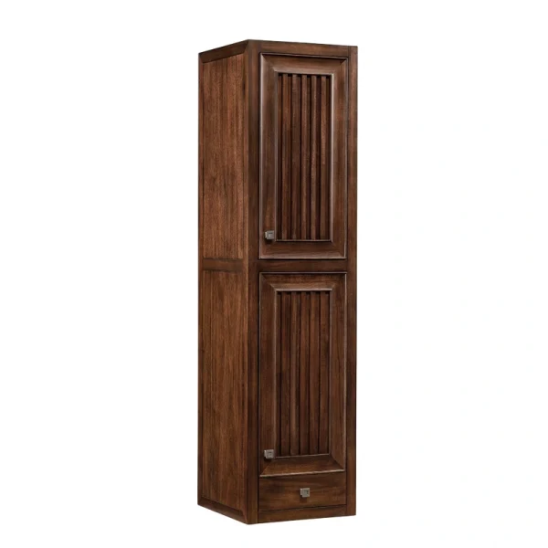James Martin Vanities Athens 14.8-in x 57.8-in x 14.9-in Mid Century Acacia Soft Close Bathroom Wall Cabinet