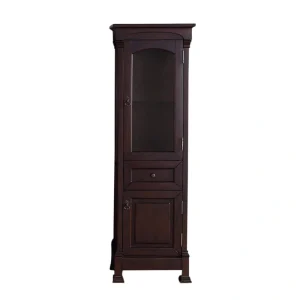 James Martin Vanities Brookfield 20.5-in x 65-in x 16.25-in Burnished Mahogany Wood Freestanding Soft Close Linen Cabinet